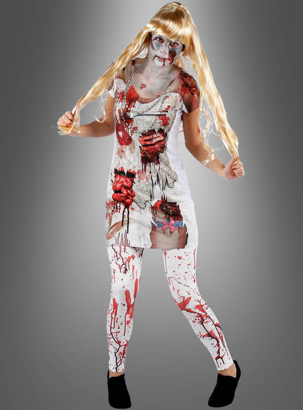 Halloween Haarreif Nagel durch Kopf Horror Zombie Kostüm Grusel Accessoire 