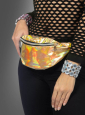 Schillernde Bauchtasche im Bling Style 