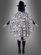 Plush Zebra Poncho XS-5XL 
