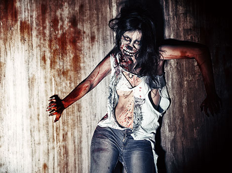 Zombie Frau Kostüm Zombie Frau Kostüm