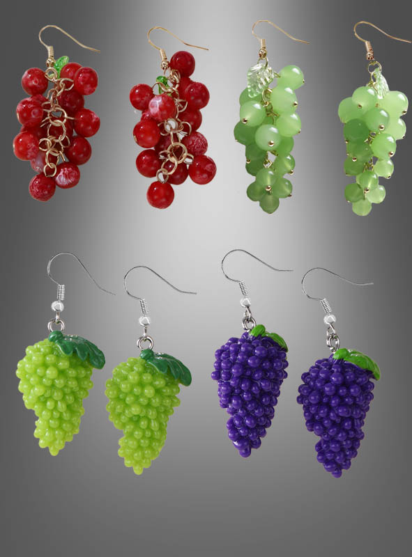 Product image 1 of the product “Grapes Earrings Costume Jewelry ”