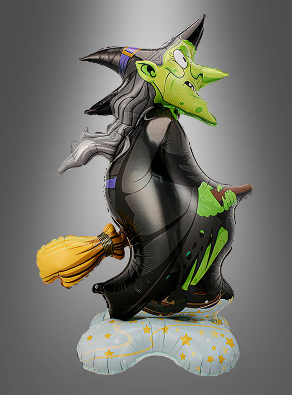 Product image 1 of the product “Foil Balloon 128x80 cm Witch on Broom ”