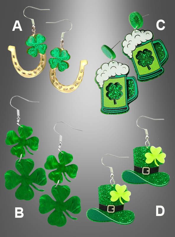 Product image 1 of the product “Patricks Day Shamrock Earrings ”