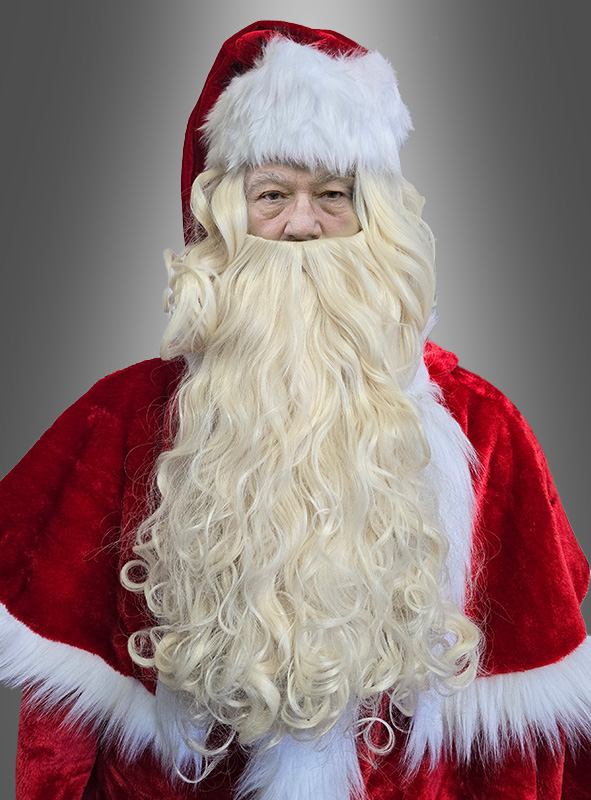 Artikelbild 1 des Artikels “Luxus Weihnachtsmann Perücke Bart Set waschbar “