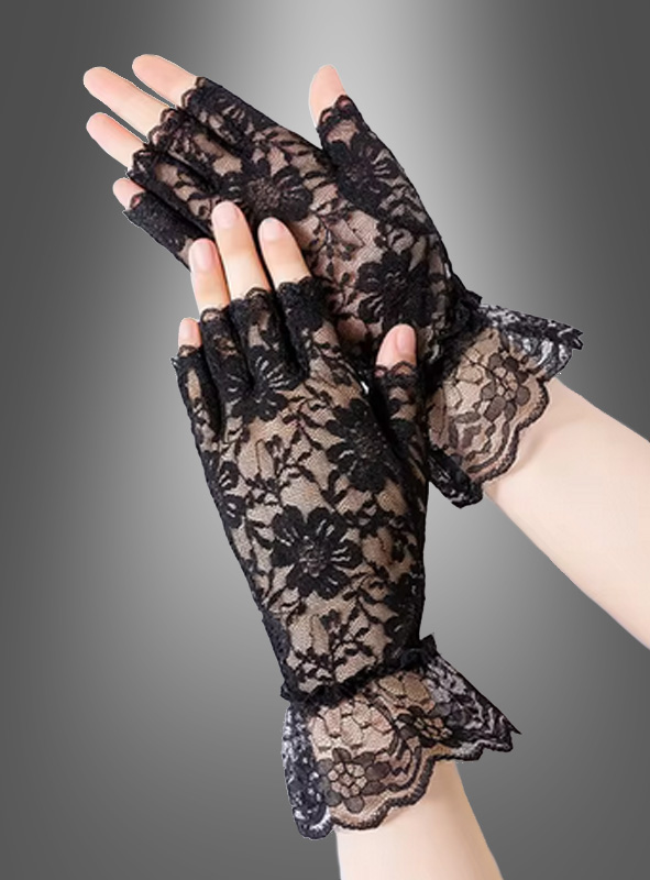 Artikelbild 1 des Artikels “Fingerlose Handschuhe mit Spitzen “