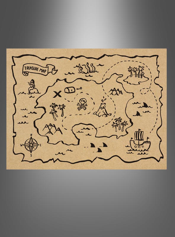 Product image 1 of the product “Paper placemats Pirates Party 6 pcs ”