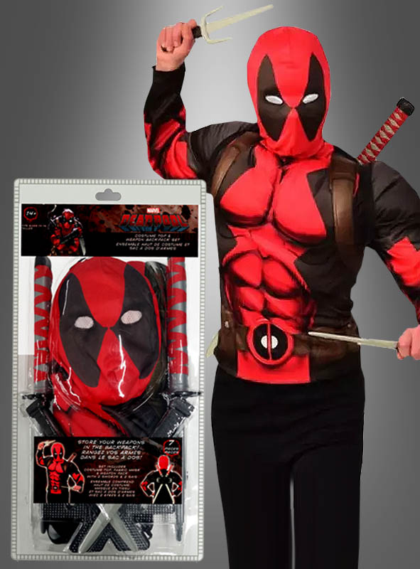Artikelbild 1 des Artikels “Deadpool Kostüm Set mit Waffen “
