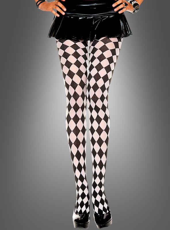 Artikelbild 1 des Artikels “Clown Harlekin Strumpfhose schwarz-weiß “