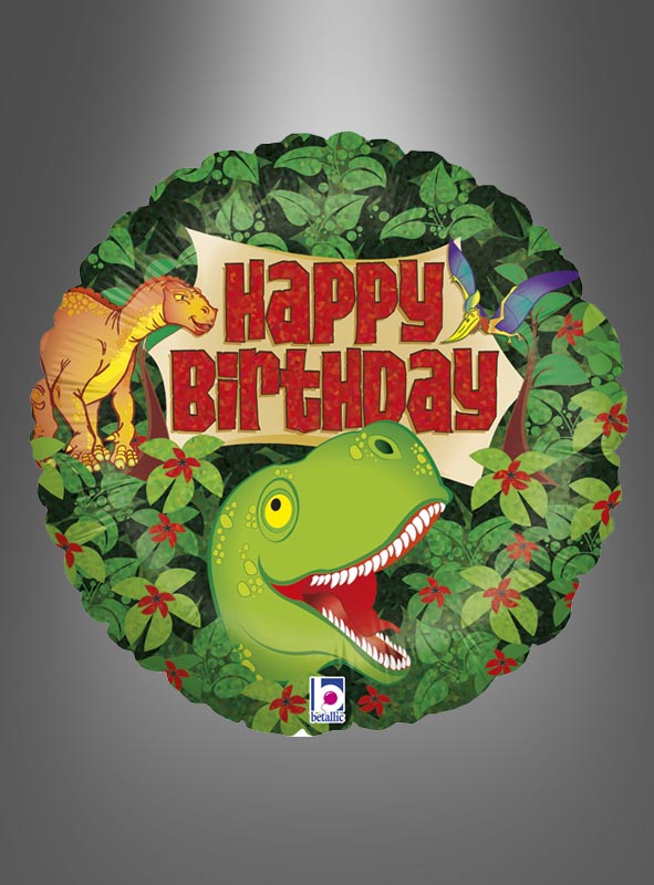 Product image 1 of the product “Dino Birthday Foil Balloon 46 cm ”