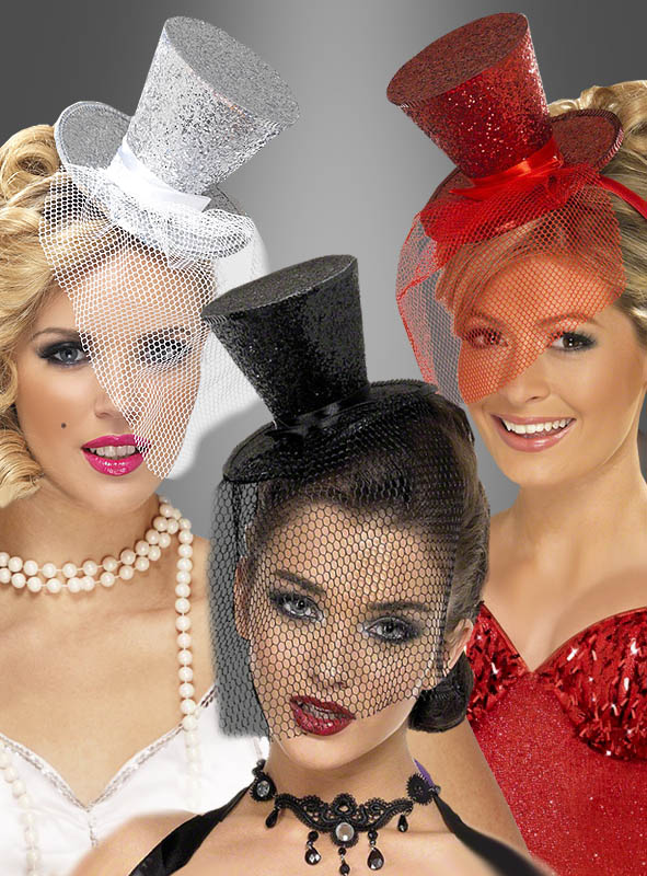 Artikelbild 1 des Artikels “Mini Zylinder mit Glitter schwarz, silber oder rot “