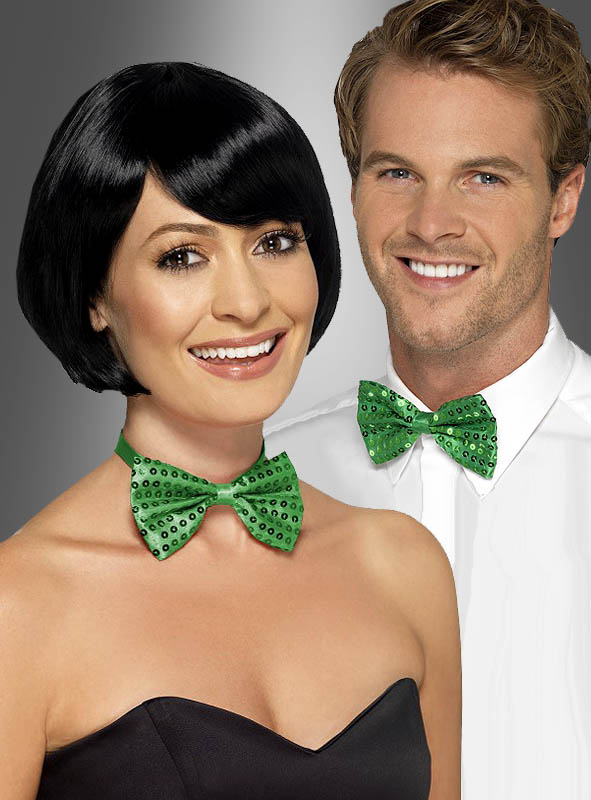 Product image 1 of the product “Green Bow Tie with Sequins ”