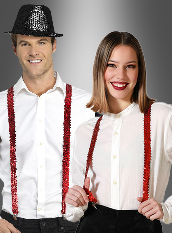 Product image 1 of the product “Red Sequin Braces ”