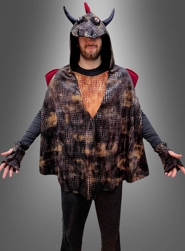 Product image 1 of the product “Black Dragon Poncho Costume Adult ”