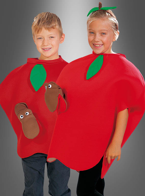 Product image 1 of the product “Apple Costume with Worm for Children ”