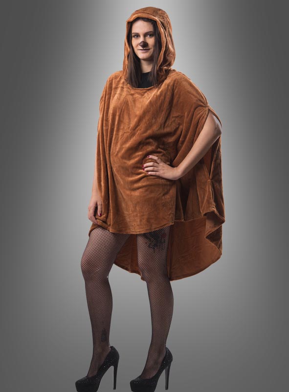 Product image 1 of the product “Brown Poncho Plush XS-5XL ”