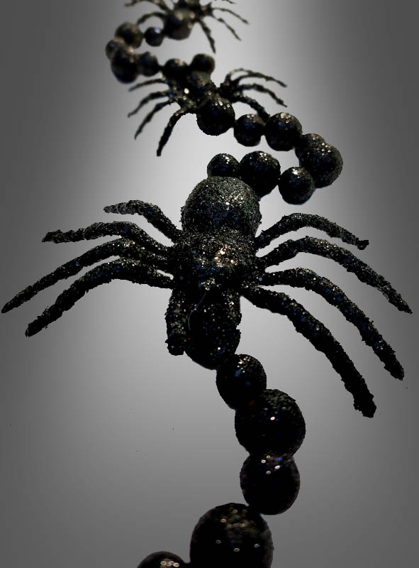 Product image 1 of the product “Black Spider Garland 160cm ”