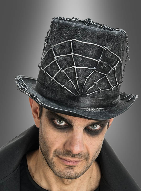 Product image 1 of the product “Halloween Top Hat with Wre Spider Web ”
