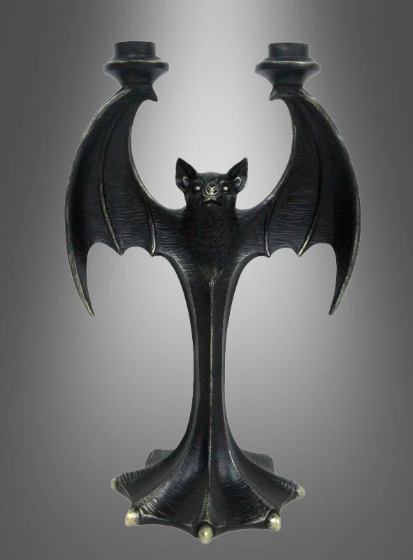 Artikelbild 1 des Artikels “Fledermaus Kerzenständer 35cm Resin “