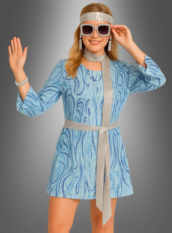 Artikelbild 1 des Artikels “70er Disco Kleid Outfit mit Zubehör “