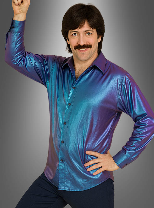 Artikelbild 1 des Artikels “70er Disco Hemd blau-lila “
