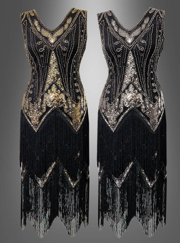 Product image 1 of the product “Luxury Flapper Dress Double  Fringed Iris ”