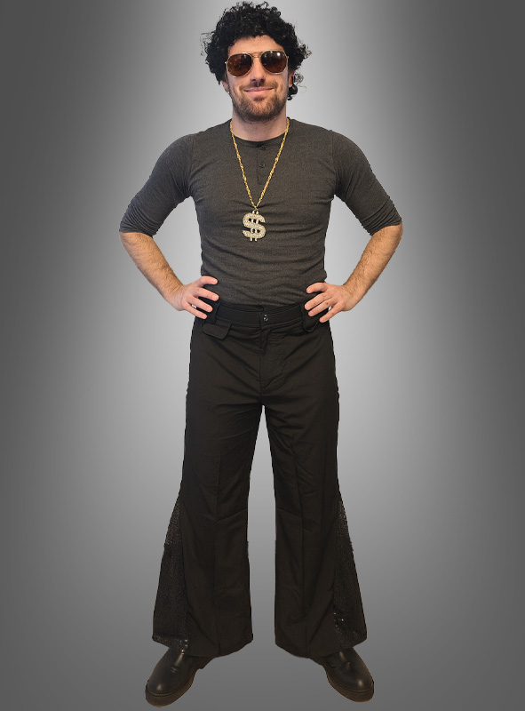 Product image 1 of the product “70s Disco Fever Set with Bell-Bottom Pants for Men ”