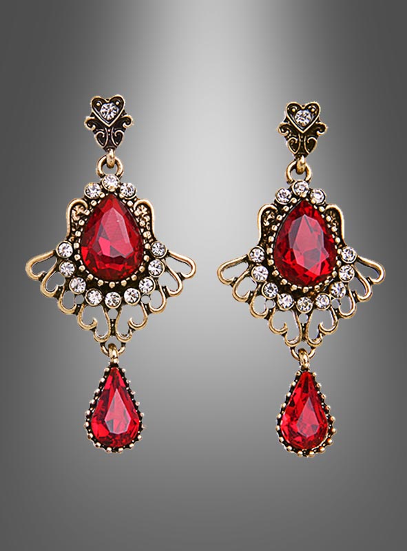 Artikelbild 1 des Artikels “Ohrringe mit rotem Edelstein “