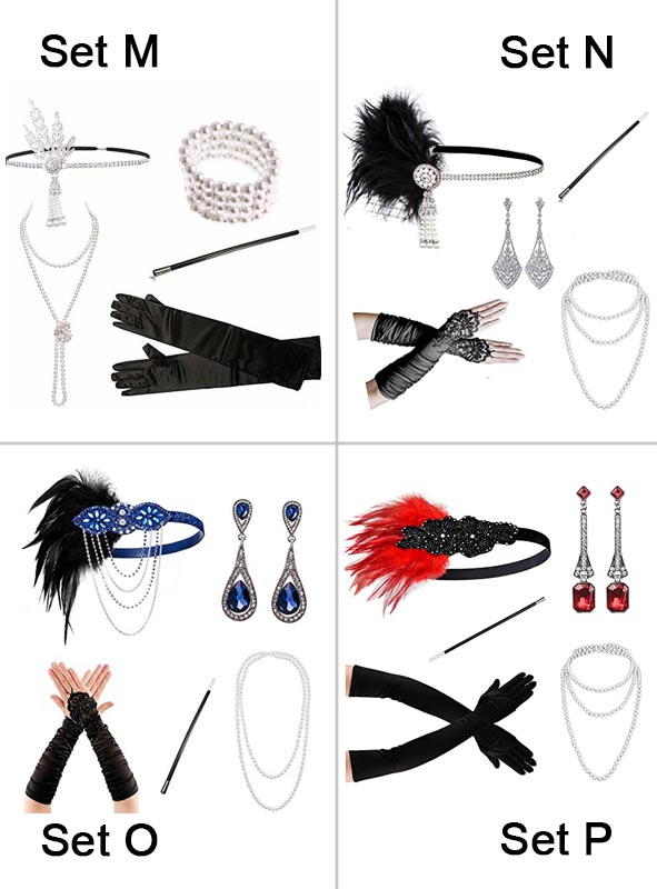 Product image 1 of the product “20s Accessory Set 5 pieces silver ”