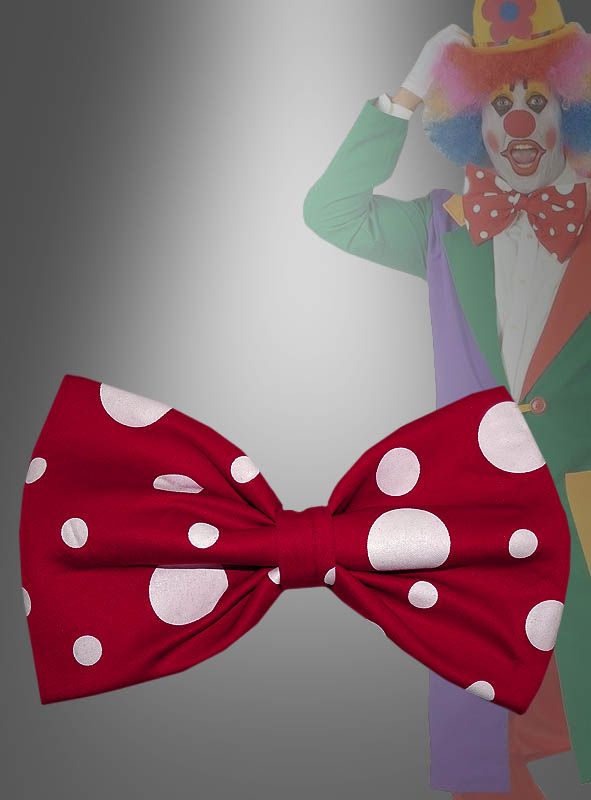 Artikelbild 1 des Artikels “Große Fliege 24cm für Clowns rot mit Punkten “