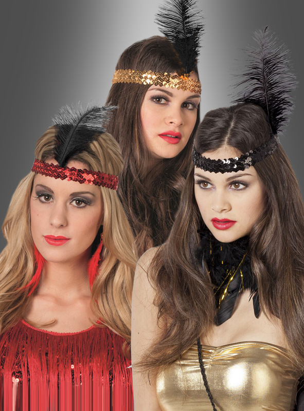 Artikelbild 1 des Artikels “20er Jahre Haarschmuck mit schwarzer Feder “