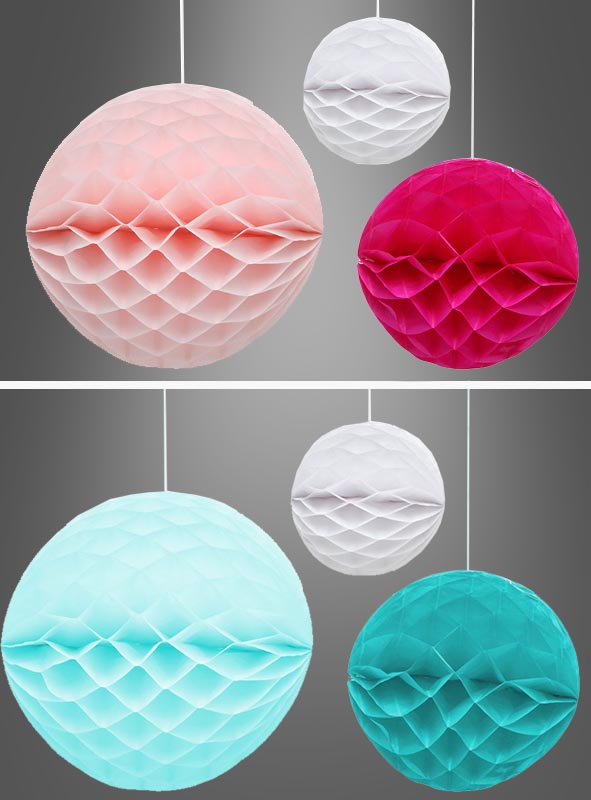 Artikelbild 1 des Artikels “3 Stück Wabenbälle Partydeko 10-20 cm “