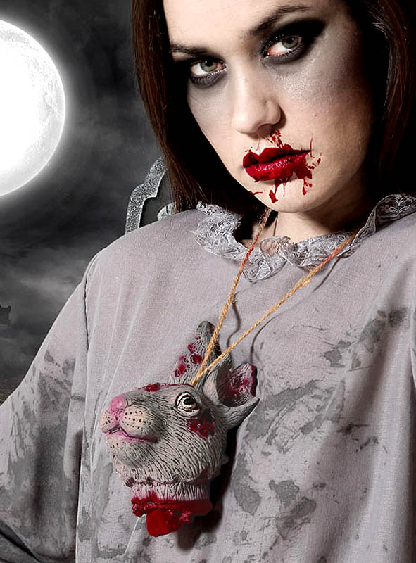 Artikelbild 1 des Artikels “Hasenkopf Zombie Kette Halloween “