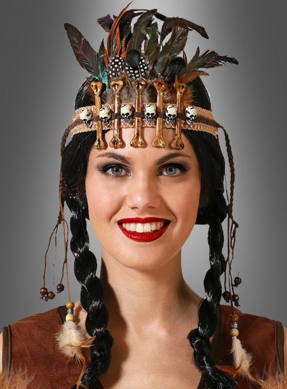 Product image 1 of the product “Feather hair jewellery with bone ”