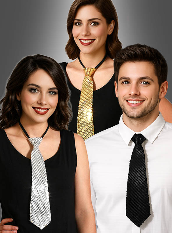 Product image 1 of the product “Tie with sequins unisex ”