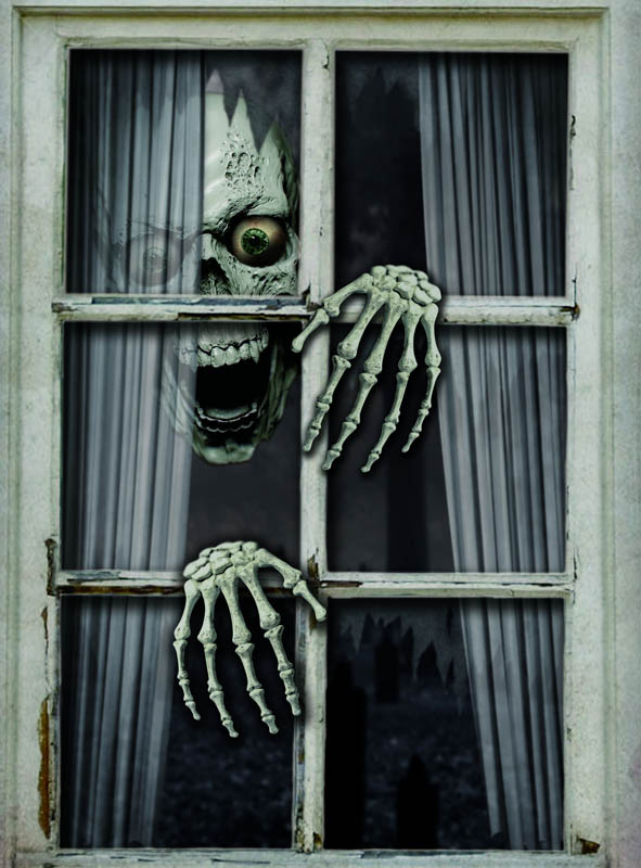 Product image 1 of the product “Window Decoration Halloween Skeleton 120x80cm ”