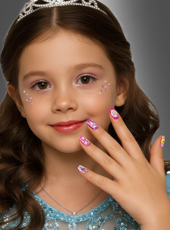 Artikelbild 1 des Artikels “Kleine Prinzessin Kinder Nägel selbstklebend, 12 Stück “