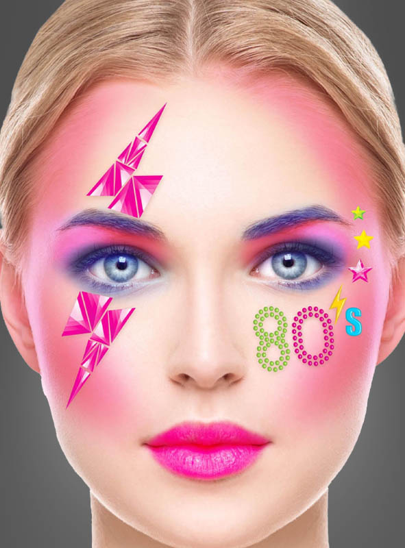 Product image 1 of the product “80s Jewels Face Tattoo ”