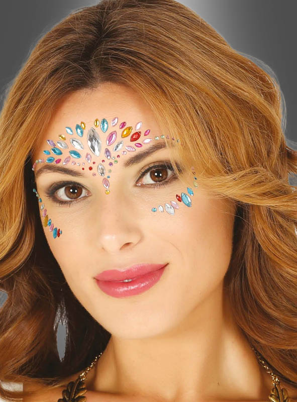 Product image 1 of the product “Colorful self-adhesive Rhinestones for the Face ”