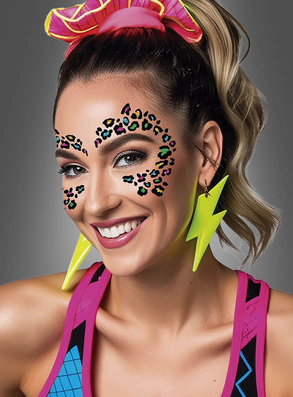 Product image 1 of the product “Colorful Leopard Glitter Tattoo for the Face ”