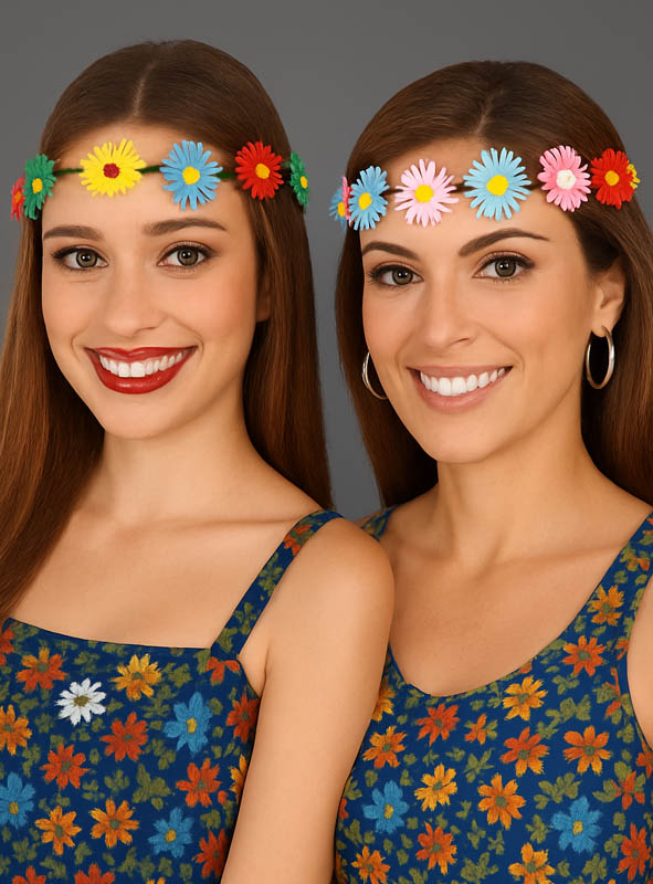 Artikelbild 1 des Artikels “Stirnband mit Blumen bunt “