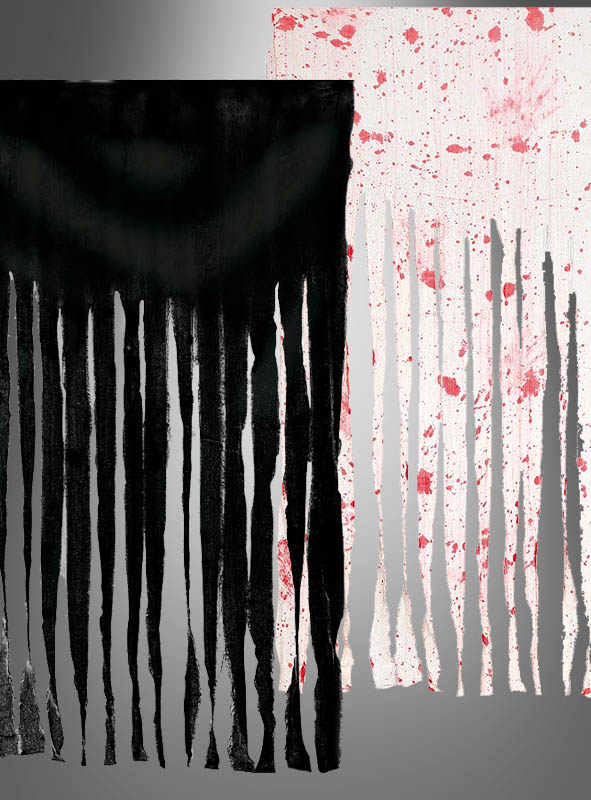 Artikelbild 1 des Artikels “Halloween Vorhang blutig oder schwarz “