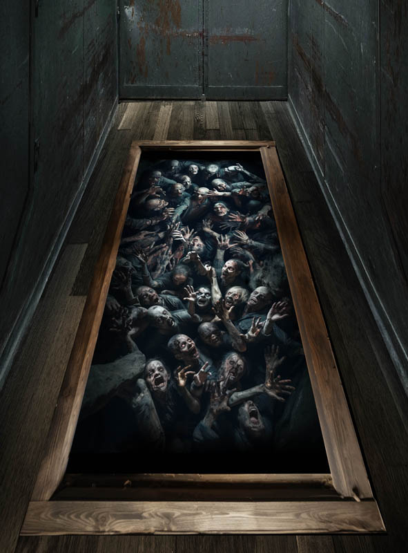 Artikelbild 1 des Artikels “Zombie Bodenaufkleber Halloween Dekoration “