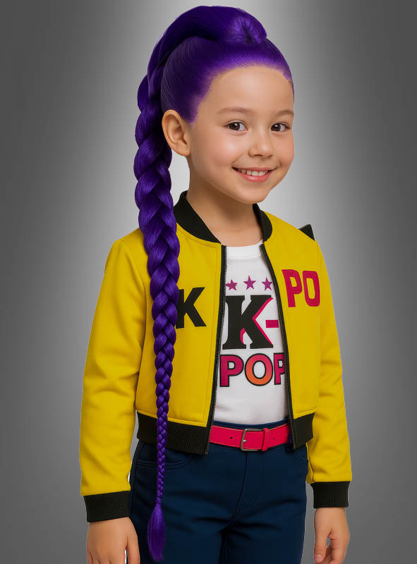 Artikelbild 1 des Artikels “Lila K-Pop Zopfperücke für Kinder “