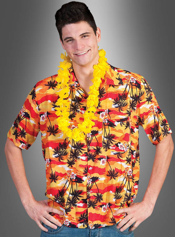Artikelbild 1 des Artikels “Hawaii Hemd Sonnenuntergang rot “