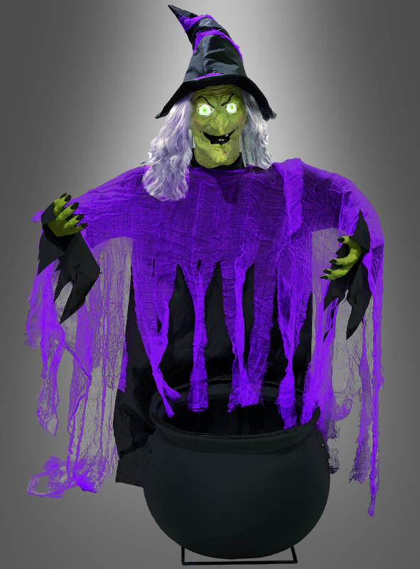 Product image 1 of the product “Witch with Cauldron animated 140x96cm ”