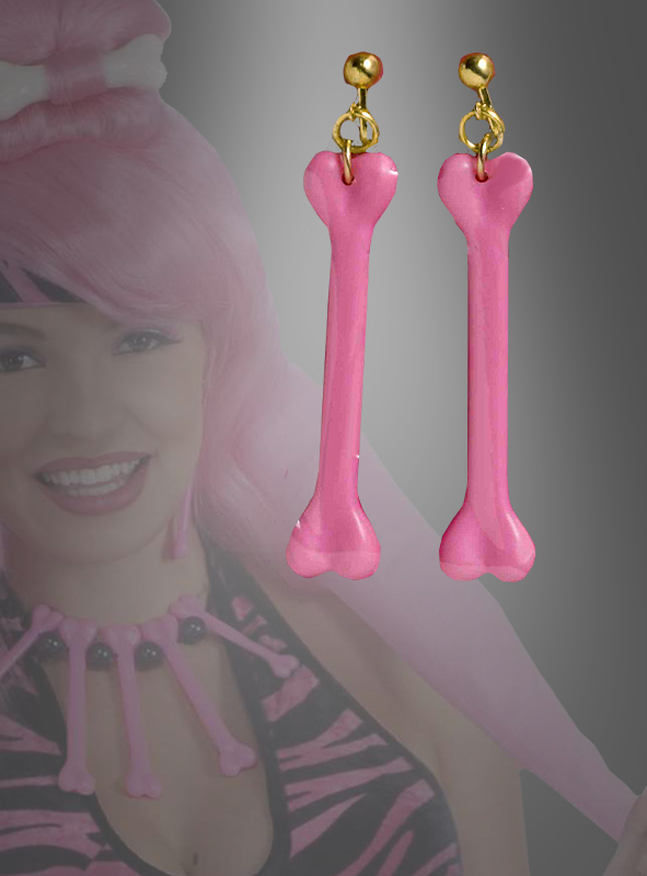 Artikelbild 1 des Artikels “Pink Steinzeit Ohrringe Knochen “