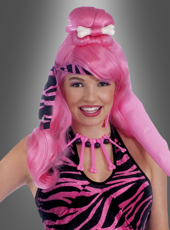 Product image 1 of the product “Pink Prehistoric wig ”