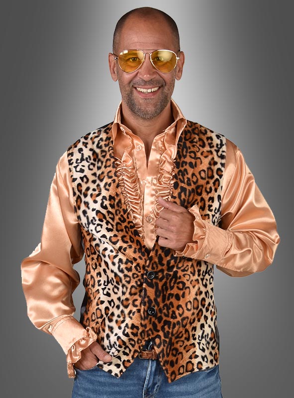 Product image 1 of the product “Leopard Waistcoat for Men ”