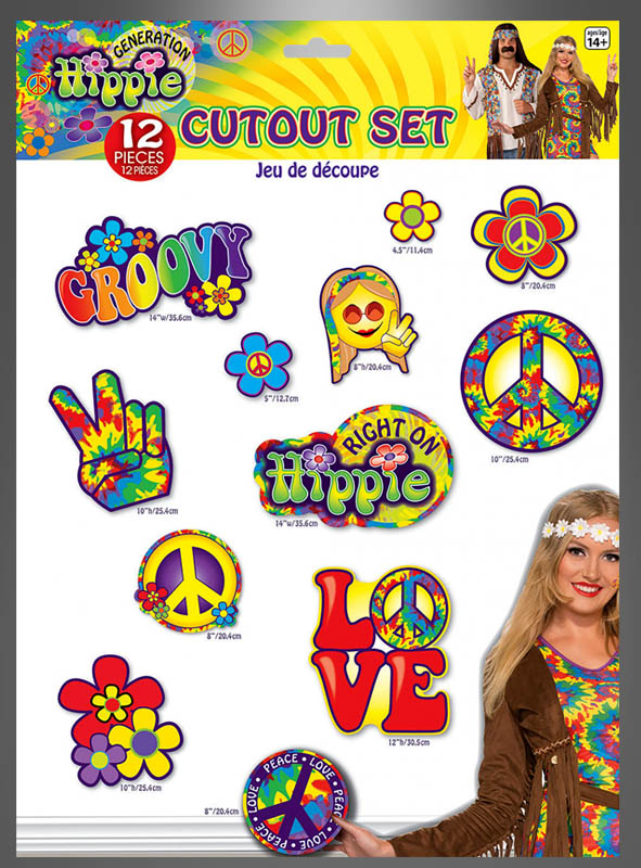 Product image 1 of the product “70s Hippie Cutouts ”
