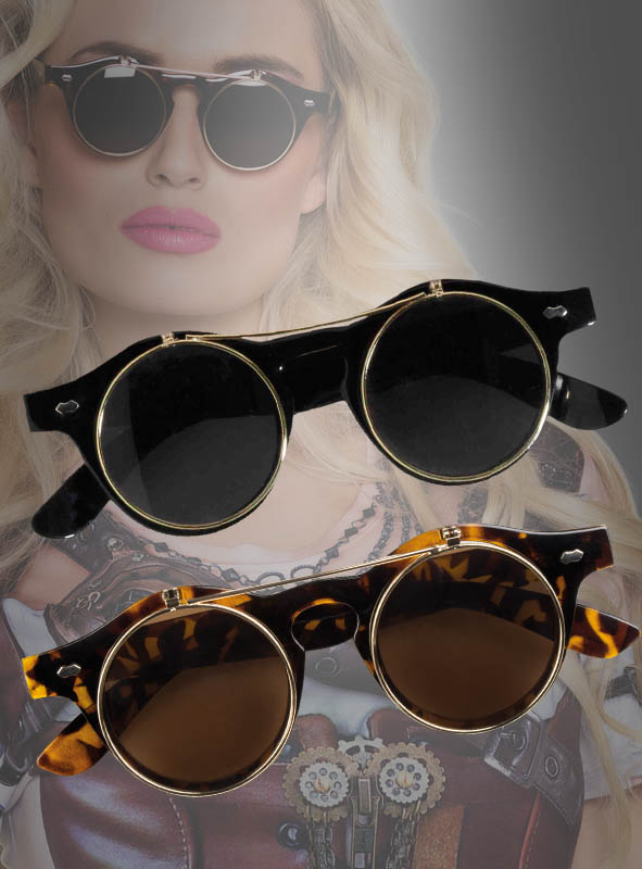 Product image 1 of the product “Flip-Up Steampunk Glasses ”